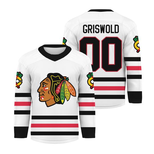 Black Hawk Unisex Christmas Vacation, Griswold Jersey, Christmas Gift, Retro Christmas, Clark Griswold, Christmas Vacation Drifit Jersey