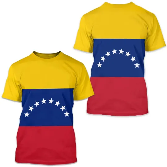 Discover Venezuela Flag Shirt, Patriotic 3D T-Shirt