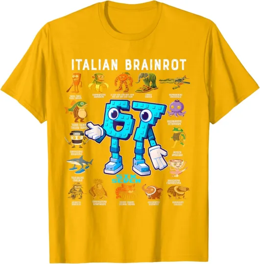 Discover Italian Brainrot 67 Meme Unisex T-Shirt