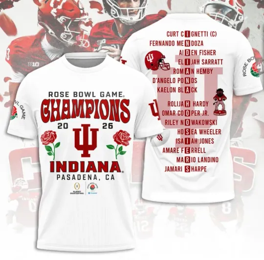 Discover Indianaa Hoosi-Er Football 3D T-Shirt Gift For Fans