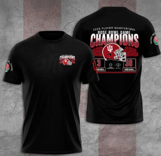 Discover Indiana Hoosi-Er Football 3D T-Shirt Fullsize