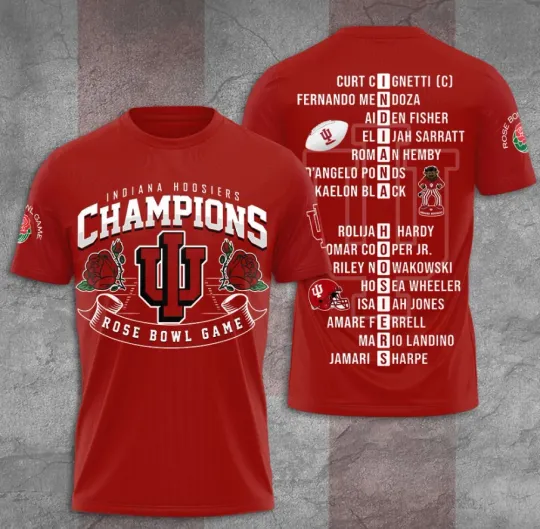 Discover Indiana1 Hoosie-R Football 3D T-Shirt Fullsize