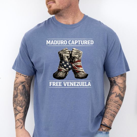 Discover Maduro Captured Shirt, Maduro Out T-Shirt, Free Venezuela Tee, Anti Maduro Protest Shirt, Venezuela Freedom Graphic Tee