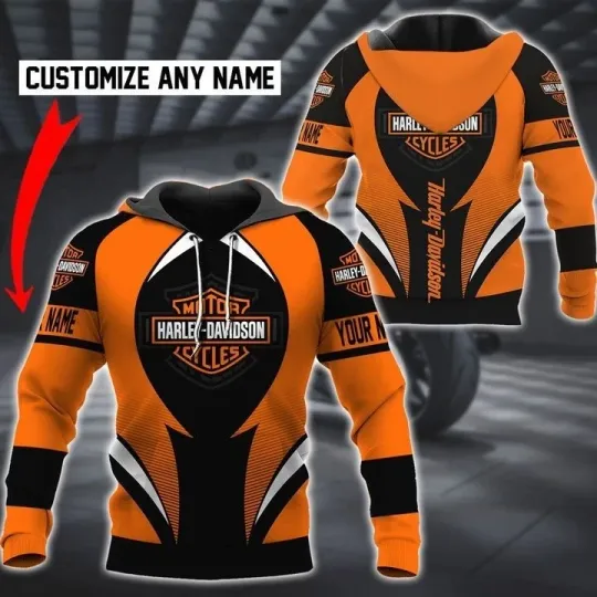 Discover Personalized Harley Motor Racing Davidsonn Lightweight Hoodie Unisex Adult S-5XL