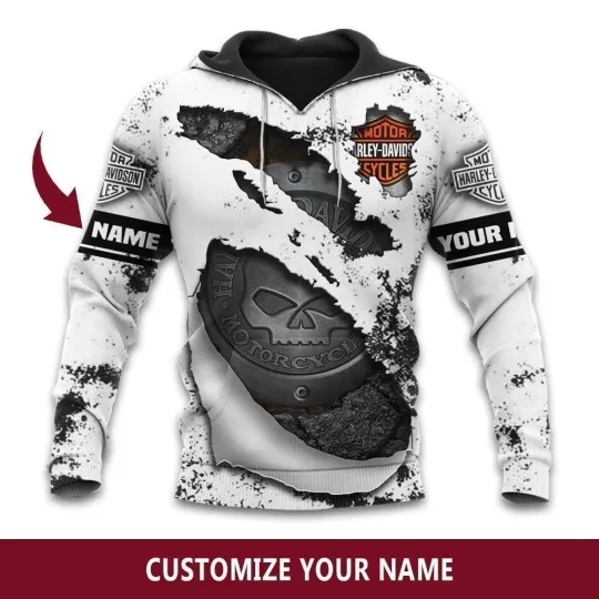 Discover Personalized Harley Motor Racing Davidsonn Lightweight Hoodie Unisex Adult S-5XL