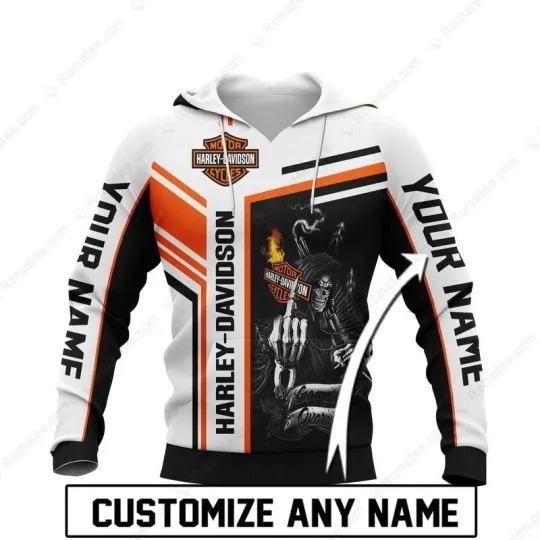 Discover Personalized Harley Motor Racing Davidsonn Lightweight Hoodie Unisex Adult S-5XL