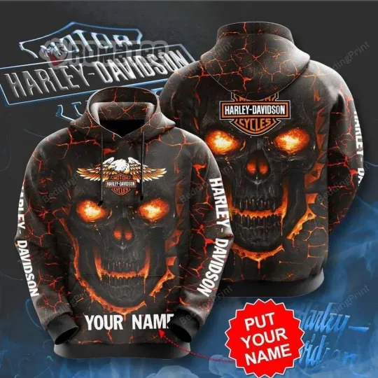 Discover Personalized Harley Motor Racing Davidsonn Lightweight Hoodie Unisex Adult S-5XL