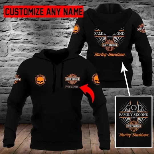 Discover Personalized Harley Motor Racing Davidsonn Lightweight Hoodie Unisex Adult S-5XL