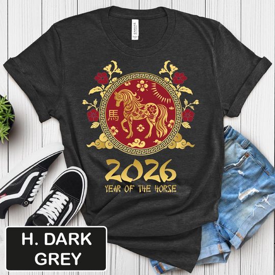 Discover 2026 Year of the Horse T-Shirt, Chinese New Year Unisex Tee
