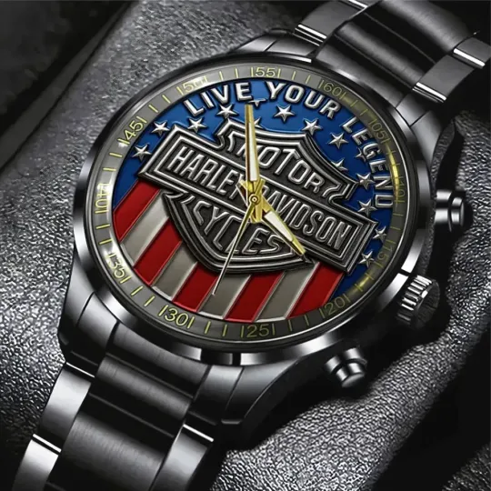 Discover Harley Racing Davidson Black Stainless Steel Watch , unisex Steel  watch
