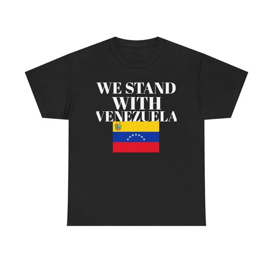 Discover We Stand With Venezuela T-Shirt | Anti Trump | Democrat | Venezuelan Flag Solidarity Tee
