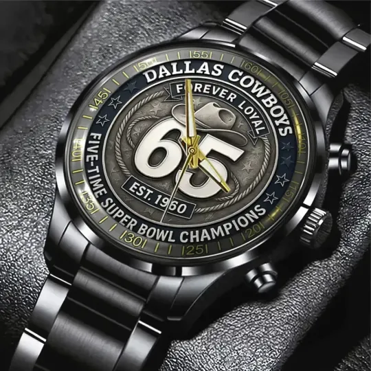 Discover Cowboys 65th Anniversary Stainless Steel Watch, unisex steel watch
