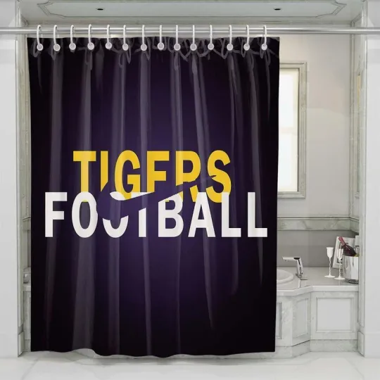 Discover Lsu Tigers Tigers Football Shower Curtain Set For Bathroom Decor Gift For