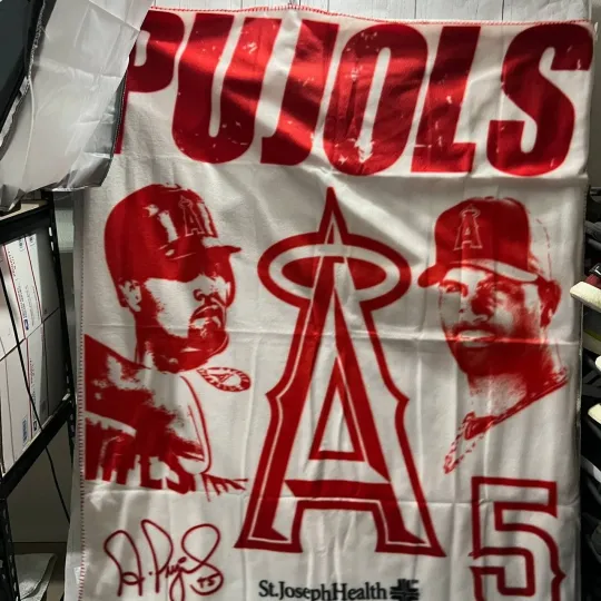 Discover Albert Pujols Los Angeles Angels MLB Fleece Blanket New