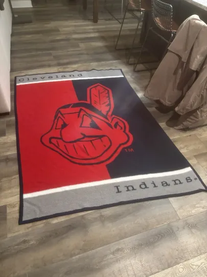 Discover vintage cleveland indians Fleece Blanket, 73x53