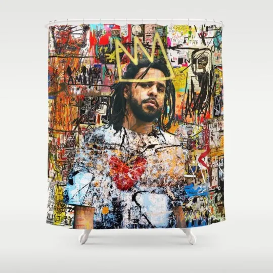 Discover J Cole Portrait Artwork Shower Curtain Set Bathroom Set For Bathroom Decor Best