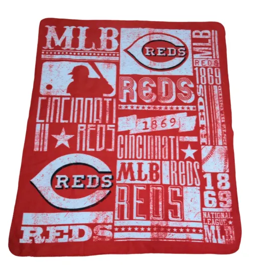 Discover Northwest Fleece Blanket Cincinnati Reds MLB All Over Print Red Size 56x46
