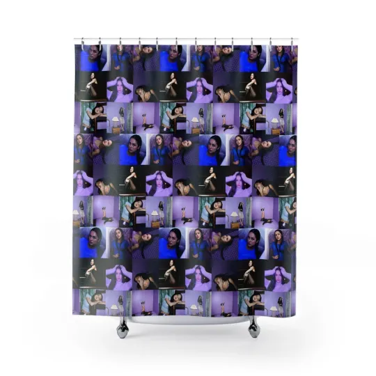 Discover Olivia Rodrigo Guts Mosaic Shower Curtain Set, Olivia Rodrigo Fan Gift