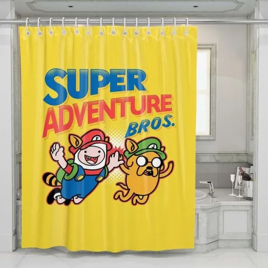 Discover Super Adventure Bross Shower Curtain Set Bathroom Set For Bathroom Decor Best