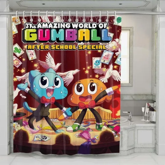 Discover the amazing world of gumball after school special shower curtains Toilet Seat