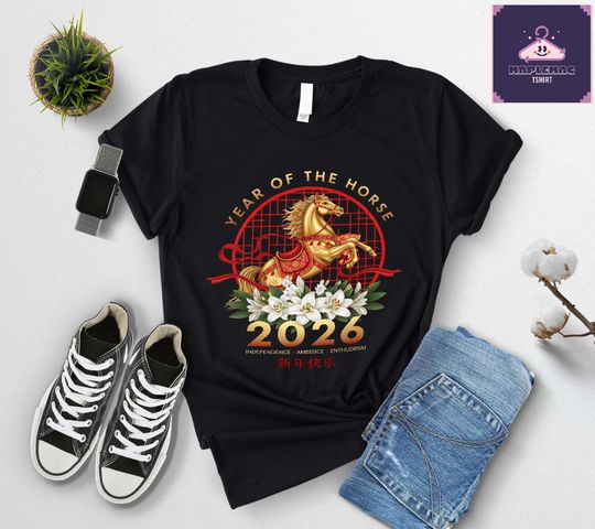 Discover Year of the Horse 2026 T-Shirt, Lunar New Year Gift