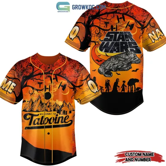 Star Wars Tatooine Halloween Personalized Baseball Jersey