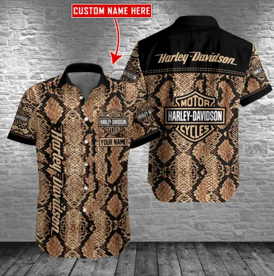 Discover Harley Racing Davidson Casual Button Down Shirt, unisex adults