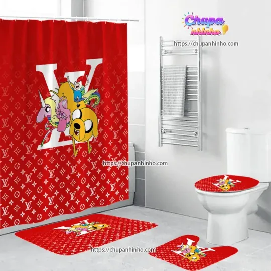 Discover jake adventure character Shower Curtain Set Bathroom Set For Bathroom Decor Best