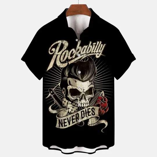 Discover Vintage Hawaiian 50s-60s Heritage Rockabilly Button-up Shirt