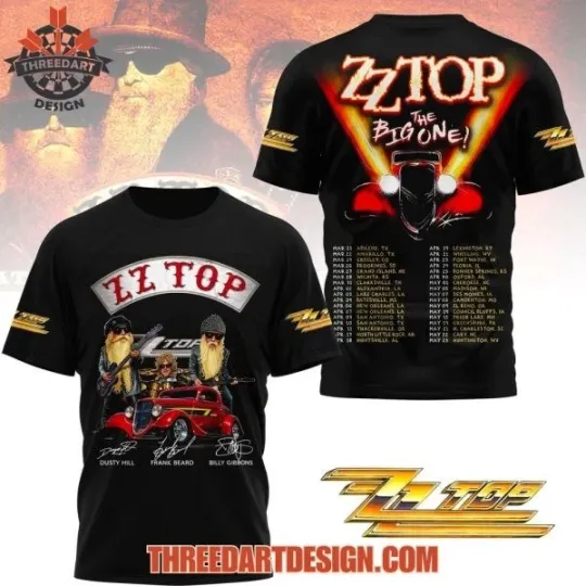 Discover ZZ Top The Big One 2026 Tour T-Shirt Birthday Gift For Men Women