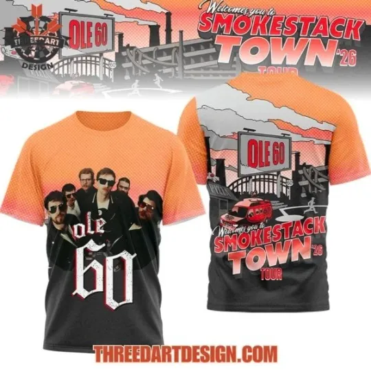 Discover Ole 60 Smokestack Town Tour 2026 T-Shirt