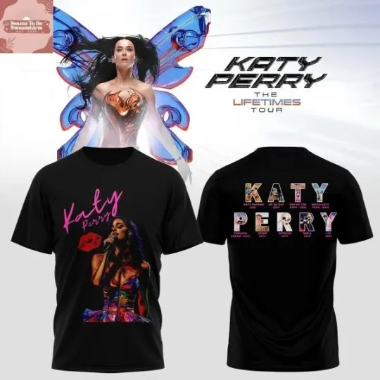 Discover Katy Perry The Lifetimes Tour 2026 T-shirt Gift For Fan Shirt