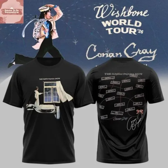 Discover Conan Gray Wishbone World Tour 2026 T-shirt Gift For Fan