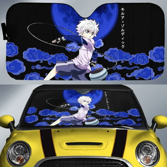 Discover Killua Zoldyck Car Sunshade Custom Anime xHunter Car Accessories