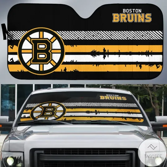 Discover Boston Bruins Branded Universal Car Auto Sun Shade