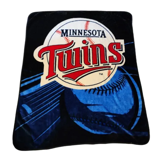 Discover Minnesota Twins Blanket Soft Throw MLB Fleece Stadium Baseball Fan Sports 58x50