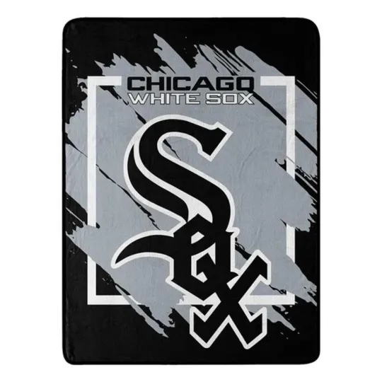 Discover Chicago White Sox 46x60 Dimensional Design Raschel Throw Blanket [NEW] Fleece