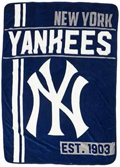 Discover MLB New York Yankees Super Soft Plush Micro Raschel Large Fleece Throw Blanket