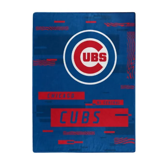 Chicago Cubs 60x80 Digitize Design Raschel Throw Blanket [NEW]  Fleece