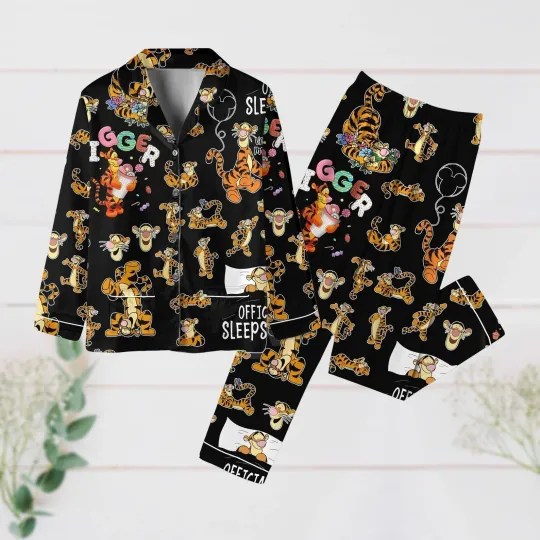 Discover Tigger Pajamas Set, Winnie The Pooh Holiday Pajamas, Cute Cartoon Movie Pjs