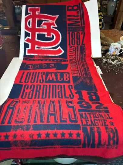 St Louis Cardinals Baseball Nat league fleece blanket *