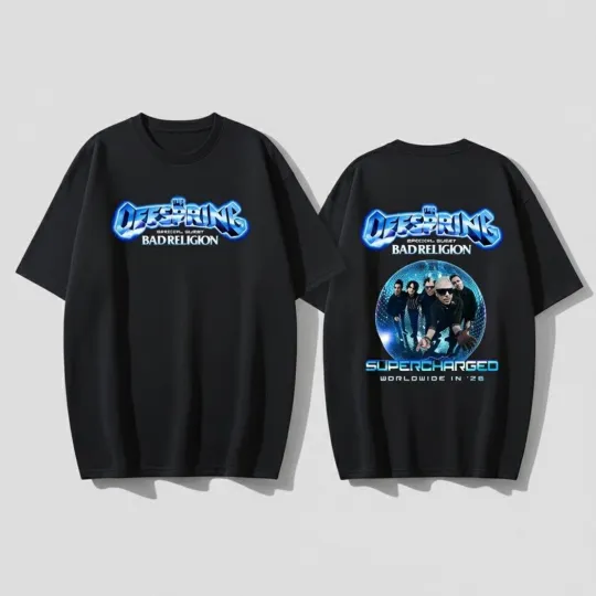 Discover The Offspring SUPERCHARGE Worldwide in 2026 Tour New T-Shirt