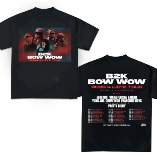 Discover Bow Wow Boys 4 Life Tour 2026 Inspired T-Shirt