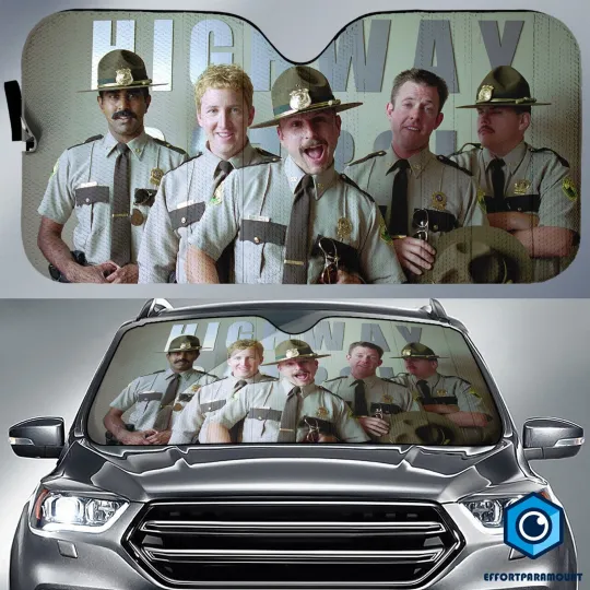 Discover Super Troopers Vintage Movie Car Sun Shade, Super Troopers Fan Gifts, Super