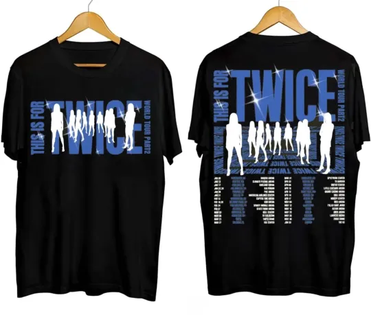 Discover New Twice This Is For World Tour in US 2026-2 Sides Shirt