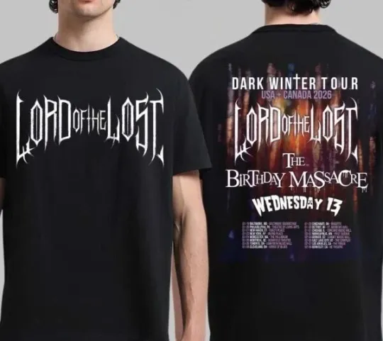 New Lord Of The Lost Dark Winter Tour 2026-2 Sides Shirt