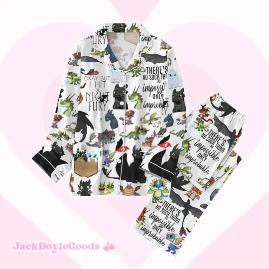 Toothless Lover Thick Pajamas, Movie Lover Pajamas Family, Toothless Pajamas