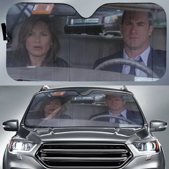 Discover Law And Order Car Sunshade | Elliot Stabler Olivia Benson Car Sun Shade |