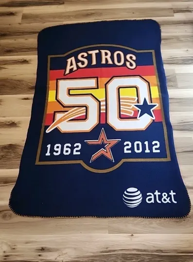 Houston Astros 2012  Fleece Blanket 50th Anniversary AT&T Celebration Fleece