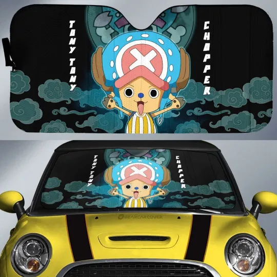Discover Tony Tony Chopper Car Sunshade Custom Anime One Piece Car Accessories For Anime